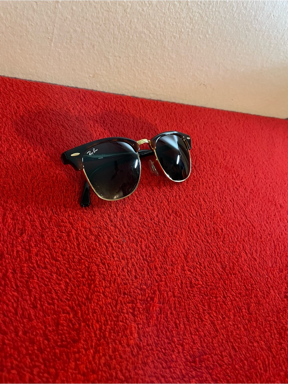 Ray-Ban Clubmaster Black and Gold Sunglasses